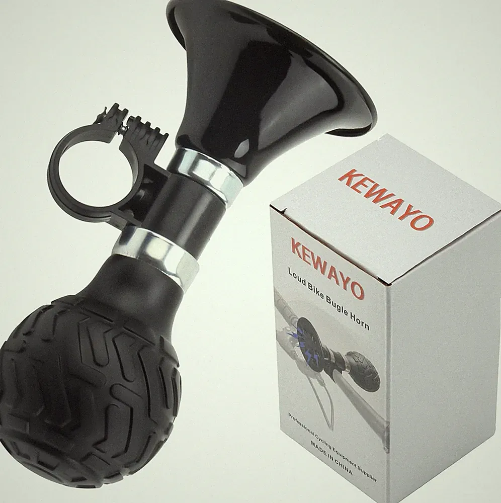 120dB Bike Horn - Loud Metal Bicycle Bell for Road, MTB, Cruiser & Folding Bikes