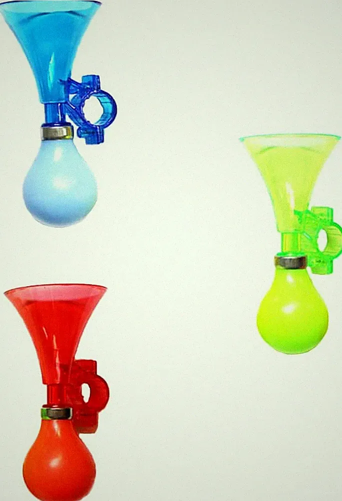 3 Pcs Bike Horn Kids Air Horn Clown Horn Hand Held Plastic Scooter Bicycle Bell