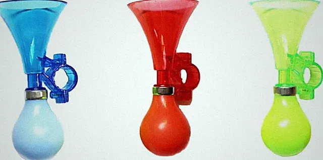 3 Piece Kids Bike Horn Air Horn Clown Bicycle Horn Plastic Scooter Bike Bell for