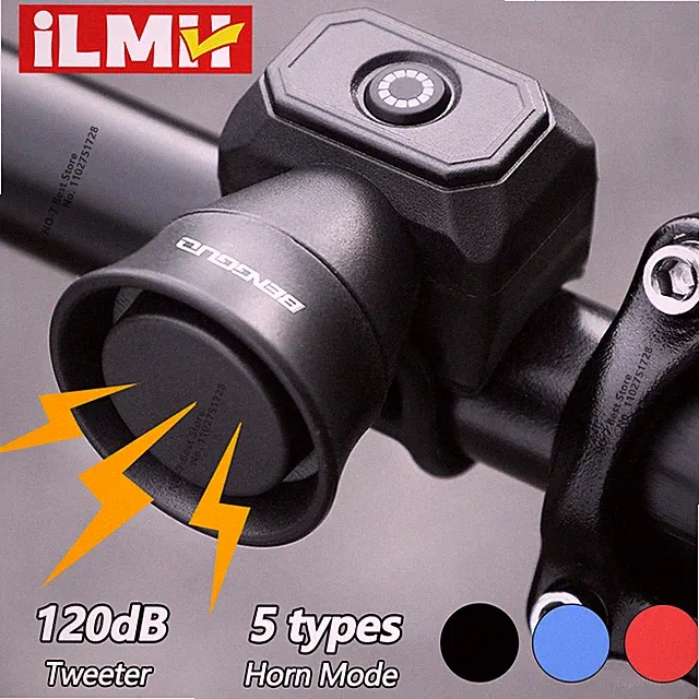 5 Modes Mini Electronic Bike Horn for Mountain Bikes