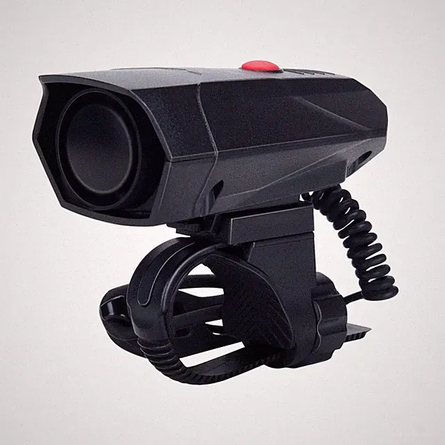 A14 110dB Electric Bike Horn - 5 Sound Modes, Loud Bicycle Handlebar Alarm Be...