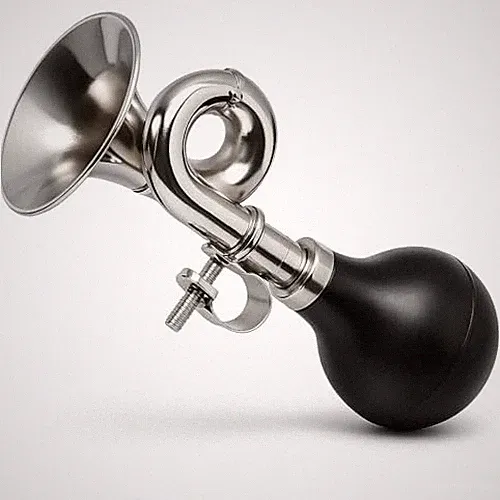 Aluminum Alloy Bike Horn, Loud Bicycle Horns for Kids and 1 Pack - Black