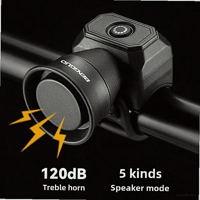 Bicycle Horn USB Charging Waterproof Bell for Mountain Road Bike Kids Scooter