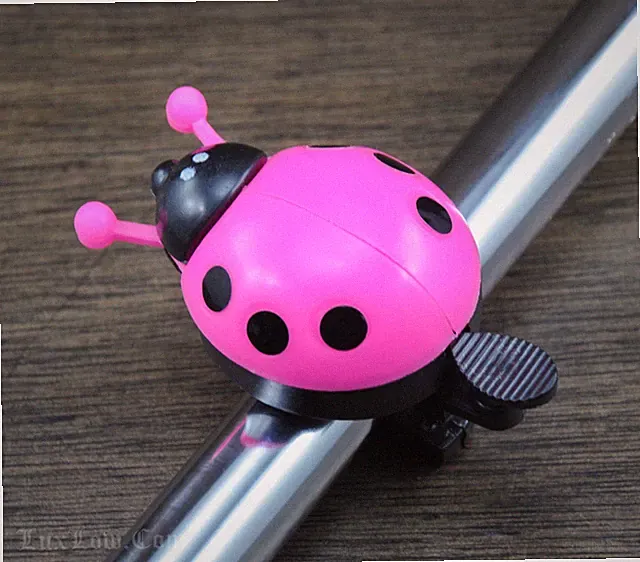 Cute LadyBug Bicycle BELL Cruiser Kids Bike Vintage Schwinn Handlebar Grips Horn