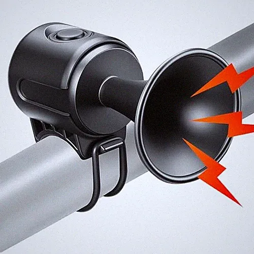 Electric Bike Horn, 120db Bicycle Horn for 22.2-32mm Handlebars, Electronic