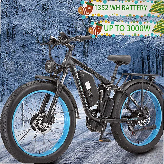 Electric Mountain Bike V3Pro Dual Motor Up to 3200W 1352WH Battery 38MPH