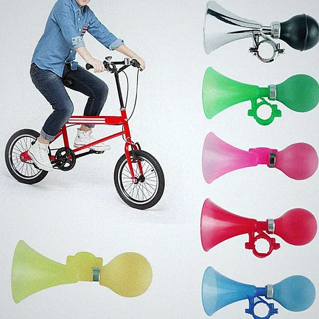 Loud Squeeze Bike Horn Bell for Kids Bicycles, Funny Air Hooter 6 Colors