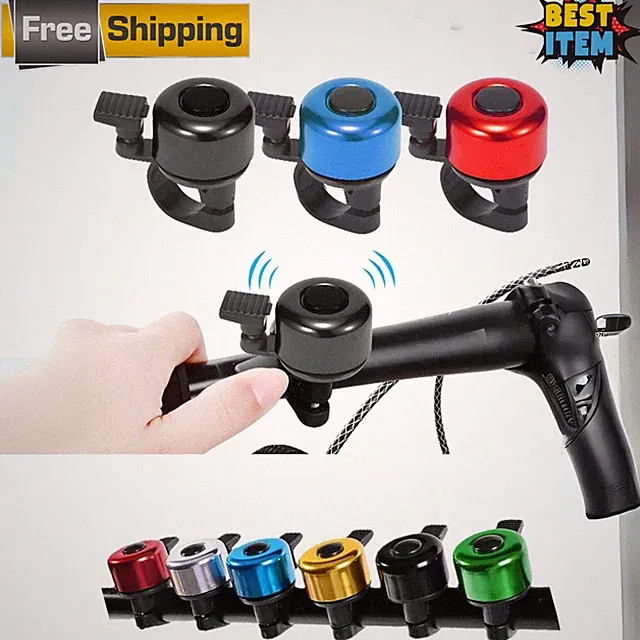 Mini Bike Bell Loud Crisp Sound Aluminum Alloy Bicycle Handlebar Horn MTB Road