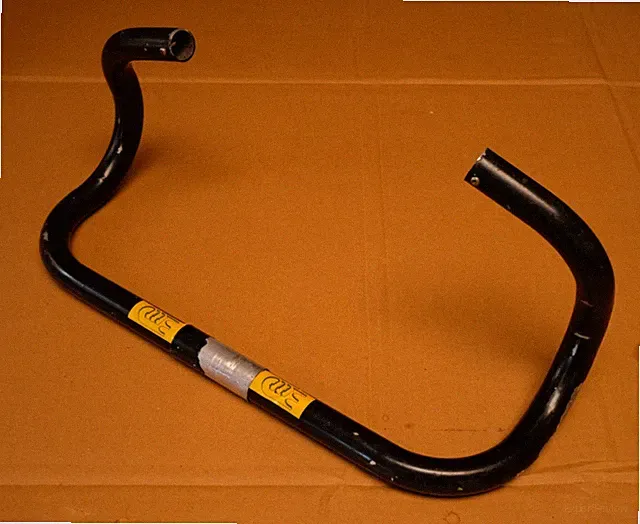 RARE Vintage 3TTT Bull Horn Aero Bar Handlebar 80s TT Tri Aluminum Black 41.5cm