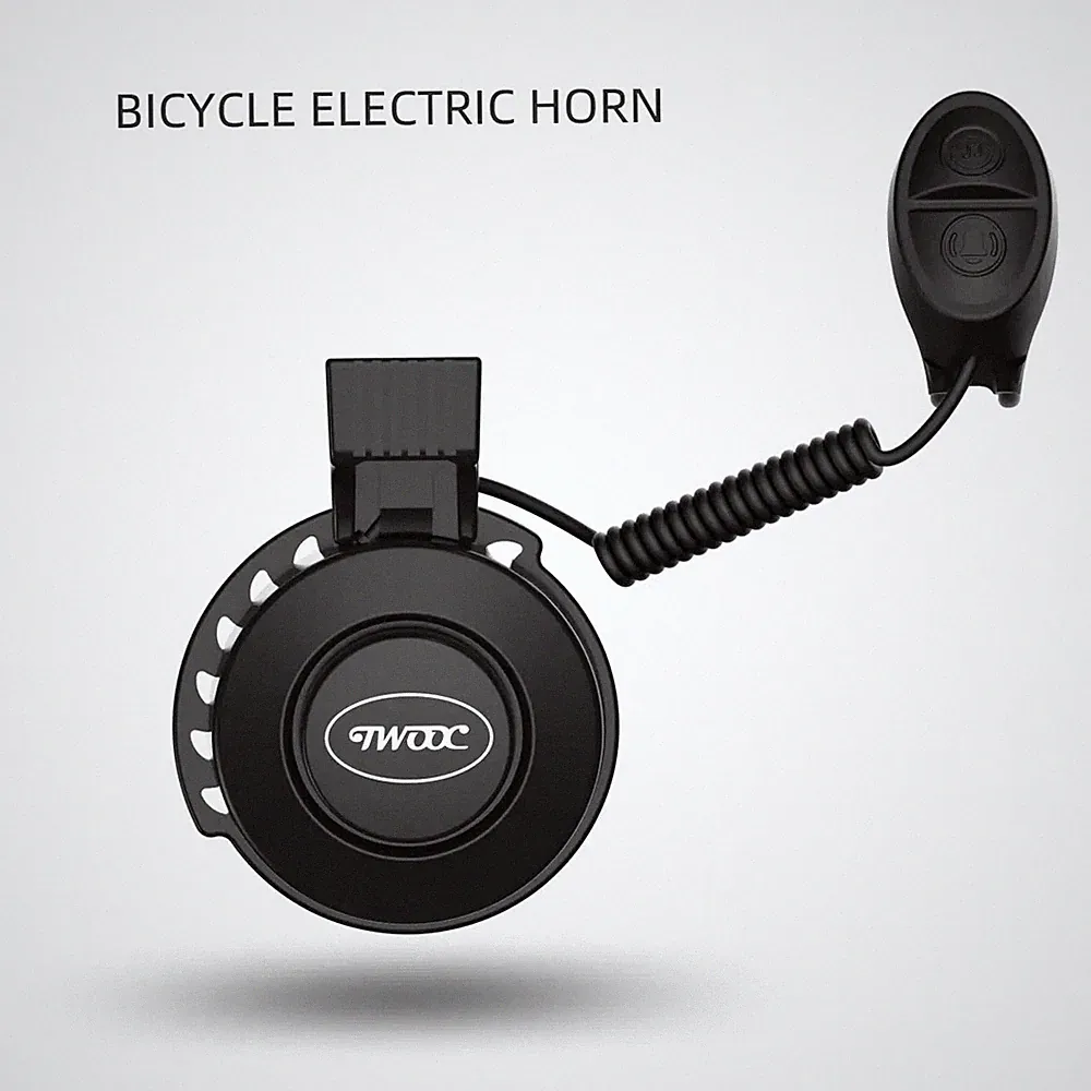 TWOOC Bicycle Electronic Horn Volume Adjustment 4 Kinds of Classic Chimes Rec