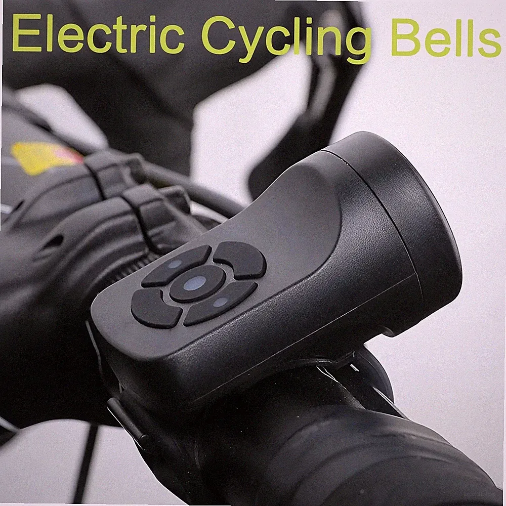 USB Rechargeable Bicycle Horn Super Loud Bells Mountain Bike Electric MTB Horn